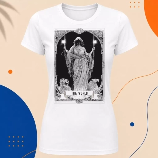 Dámské tričko - The World - Svět - Tarot - Velká arkána